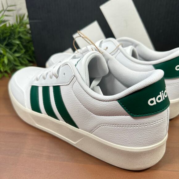 Adidas Men\'s Breaknet 3 White Green Sneakers Size 11 main image 4